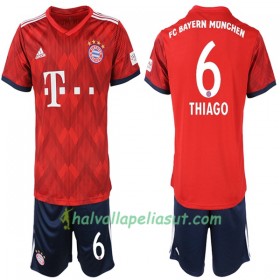 Jalkapallo Pelipaidat FC Bayern München Thiago 6 Lasten Kotipaita 2018-2019 Lyhythihainen